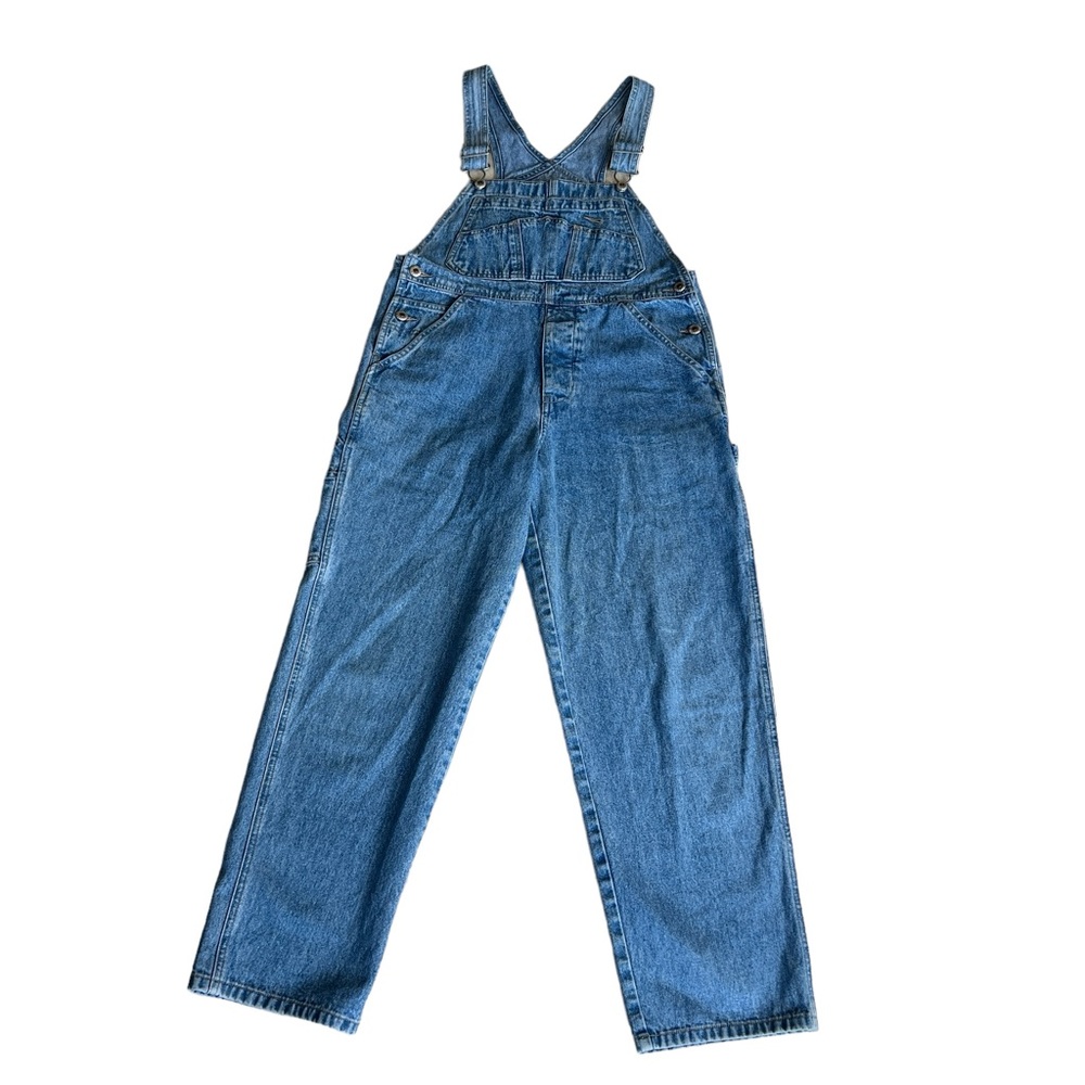VINTAGE GAP WOMENS OVERALLS SIZE XL BUTTON FLY STRAIGHT LEG